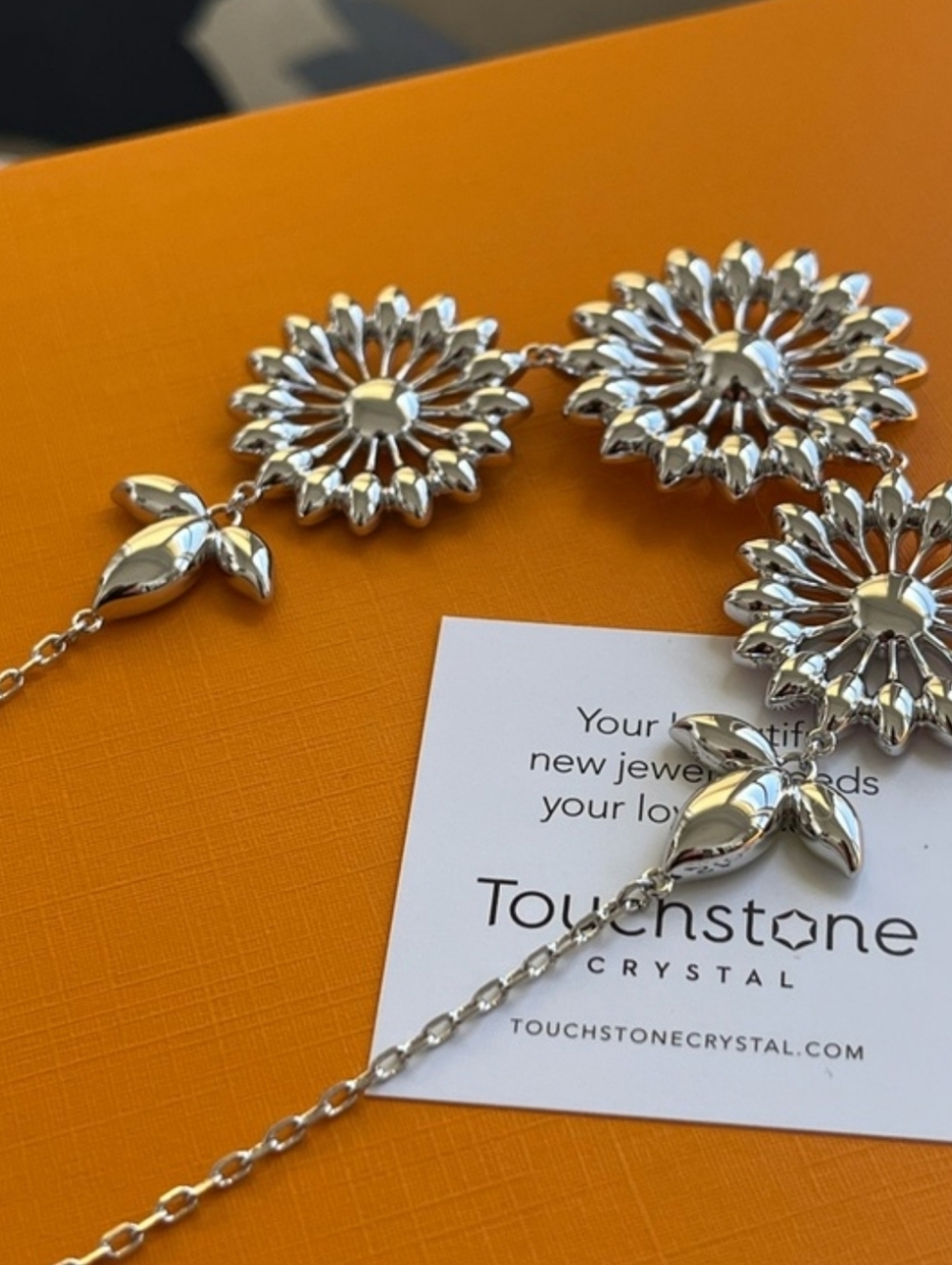 Touchstone Crystal Swarovski Vibrant Garden Necklace - Picture 10 of 11